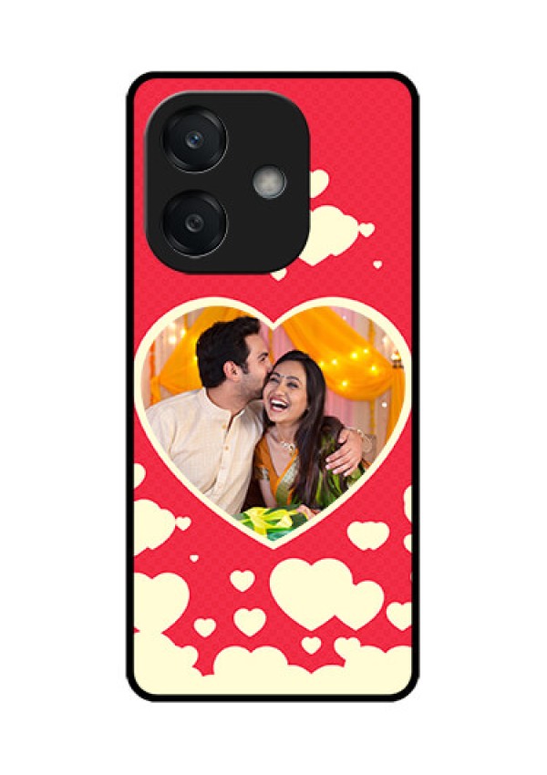Oppo A3X 4G Custom Glass Phone CaseLove Symbols Phone Cover Design