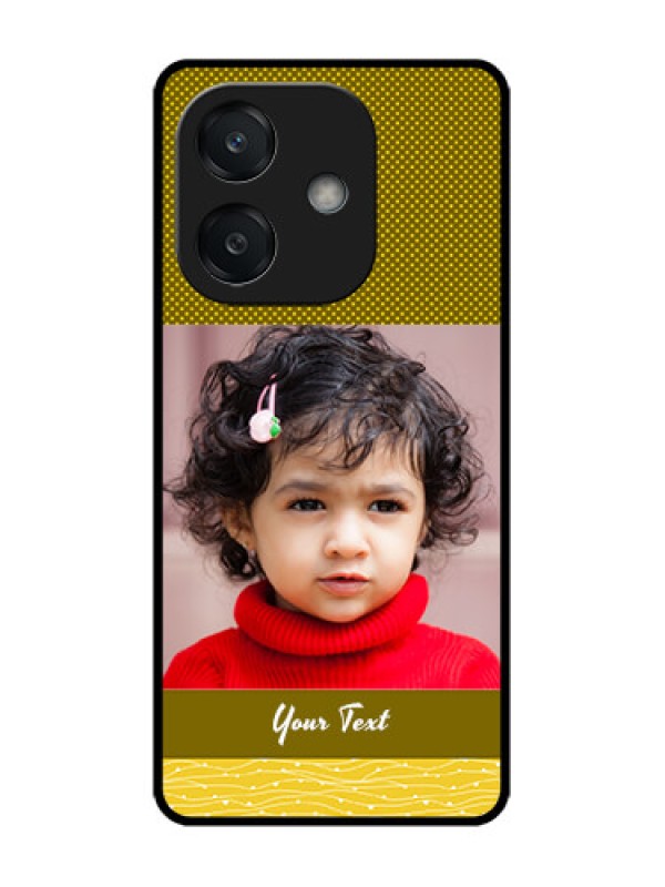 Custom Oppo A3X 4G Custom Glass Phone CaseSimple Green Color Design