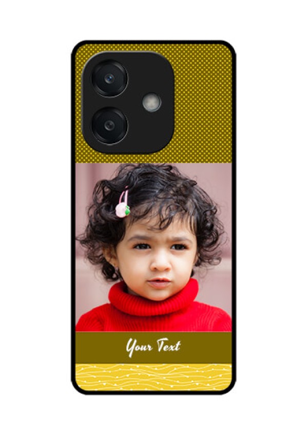 Oppo A3X 4G Custom Glass Phone CaseSimple Green Color Design
