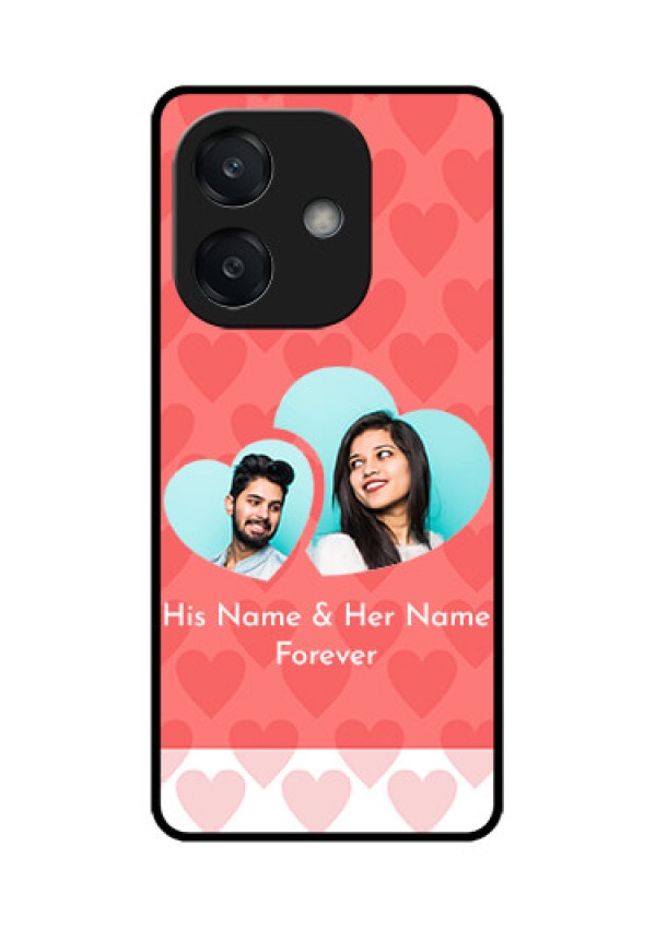 Oppo A3X 4G Custom Glass Phone CaseCouple Pic Upload Design