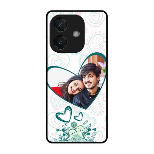 Oppo A3X 4G Custom Glass Phone CasePremium Couple Design