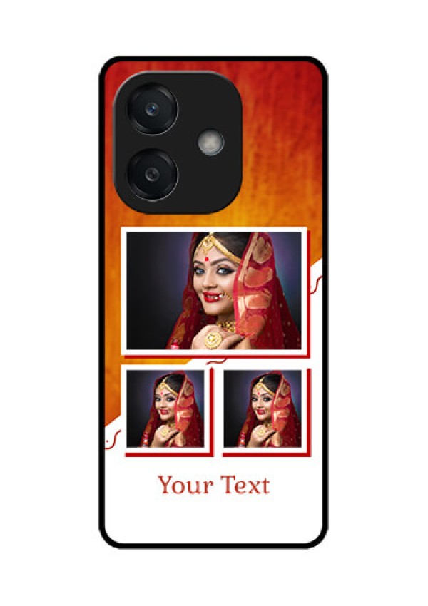 Oppo A3X 4G Custom Glass Phone CaseWedding Memories Design