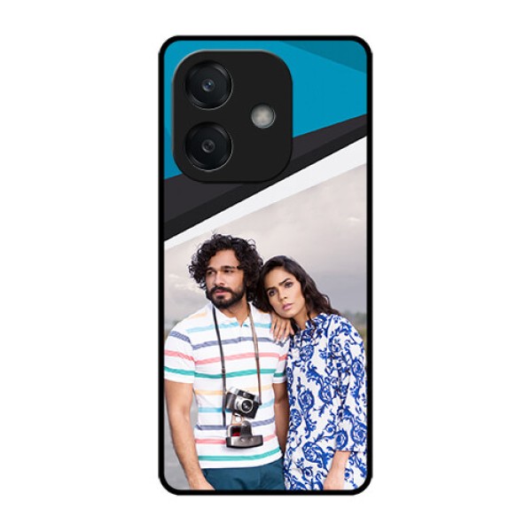 Oppo A3X 4G Custom Glass Phone CaseSimple Pattern Photo Upload Design