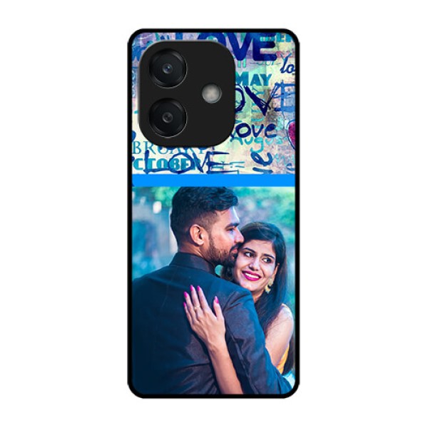Oppo A3X 4G Custom Glass Phone CaseColorful Love Design