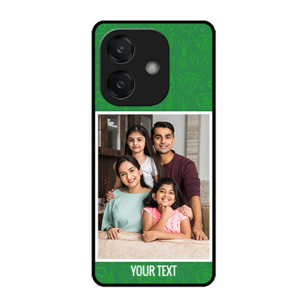 Oppo A3X 4G Custom Glass Phone CasePicture Upload Design