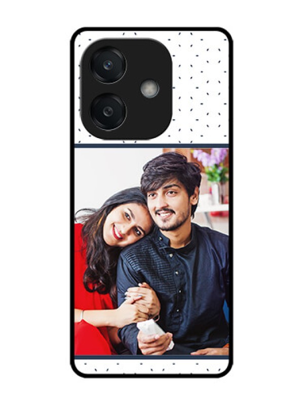 Custom Oppo A3X 4G Custom Glass Phone CasePremium Dot Design