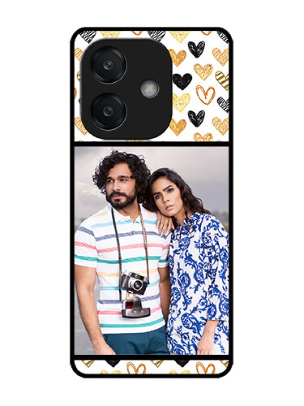 Custom Oppo A3X 4G Custom Glass Phone CaseLove Symbol Design