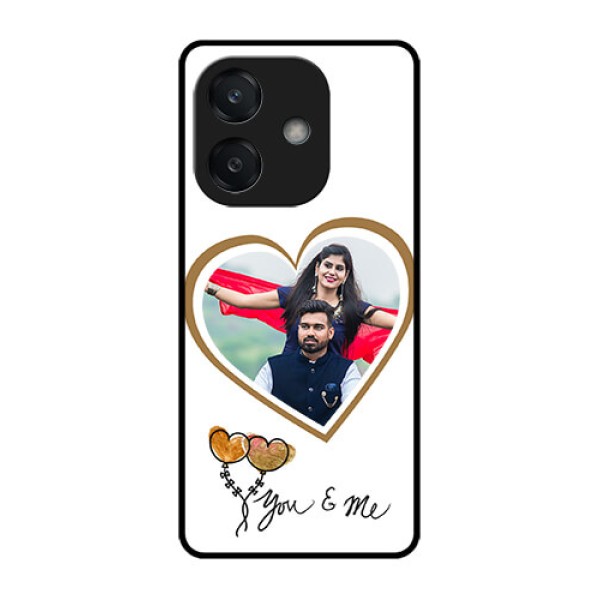 Oppo A3X 4G Custom Glass Phone CaseYou and Me Design