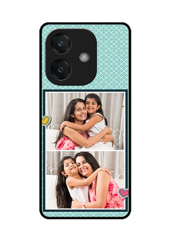 Oppo A3X 4G Custom Glass Phone Case2 Image Holder With Pattern Design