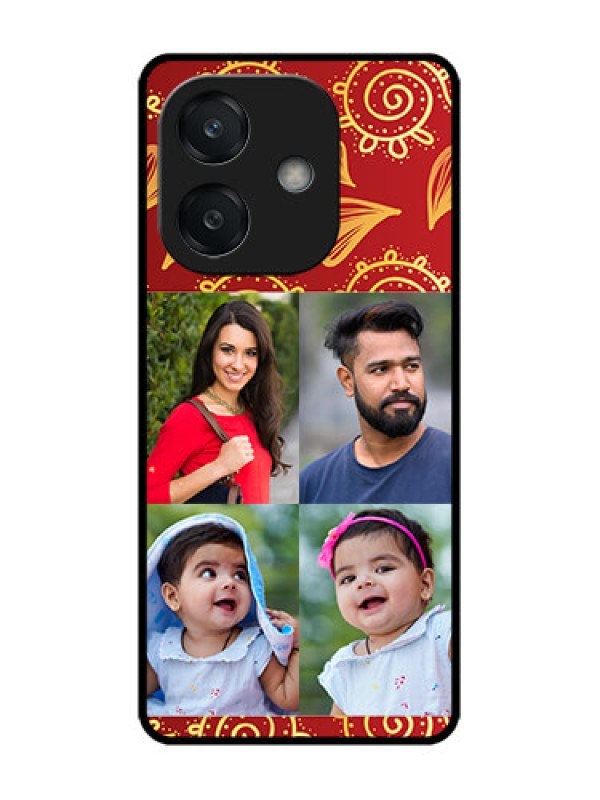 Custom Oppo A3X 4G Custom Glass Phone Case4 Image Traditional Design