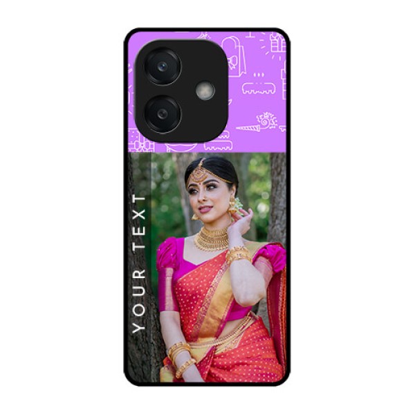 Oppo A3X 4G Custom Glass Phone CaseBirthday Icons Design