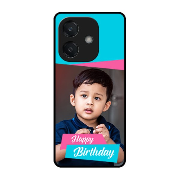 Oppo A3X 4G Custom Glass Phone CaseImage Holder With 2 Color Design