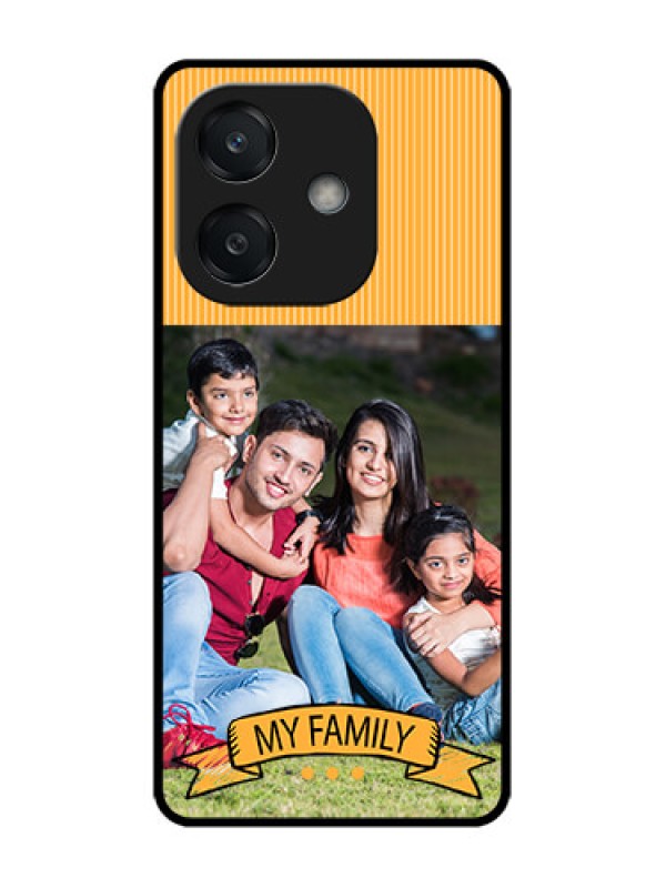 Custom Oppo A3X 4G Custom Glass Phone CaseMy Family Design