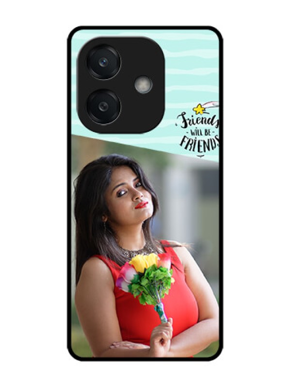 Custom Oppo A3X 4G Custom Glass Phone CaseFriends Picture Icon Design