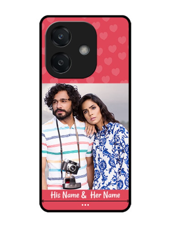 Custom Oppo A3X 4G Custom Glass Phone CaseSimple Love Design