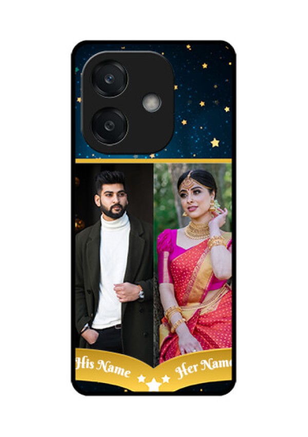 Oppo A3X 4G Custom Glass Phone CaseGalaxy Stars Backdrop Design