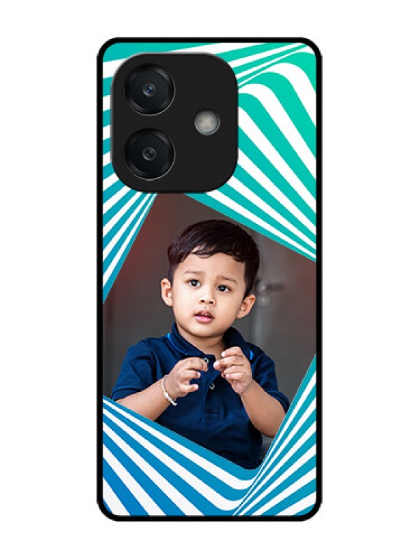 Custom Oppo A3X 4G Custom Glass Phone CaseAbstract Spiral Design