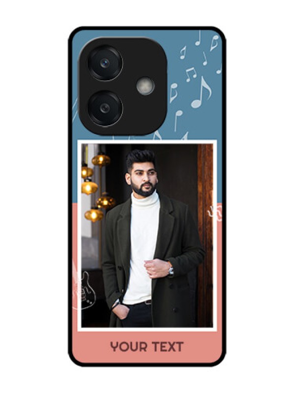 Custom Oppo A3X 4G Custom Glass Phone CaseWith Color Musical Note Design