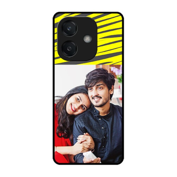 Oppo A3X 4G Custom Glass Phone CaseYellow Abstract Design Oppo A3X 4G Custom Glass Phone CaseYellow Abstract Design