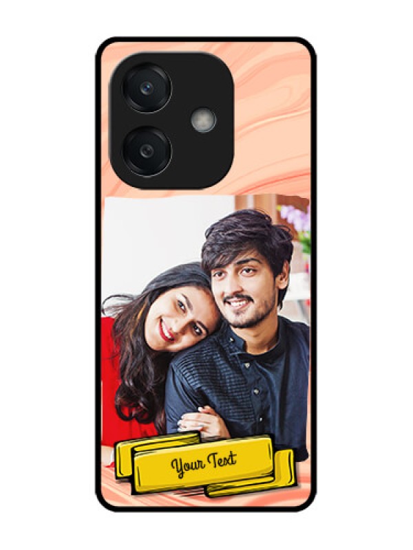 Custom Oppo A3X 4G Custom Glass Phone CaseMarble Texture Design