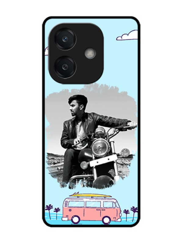 Custom Oppo A3X 4G Custom Glass Phone CaseTravel and Adventure Design