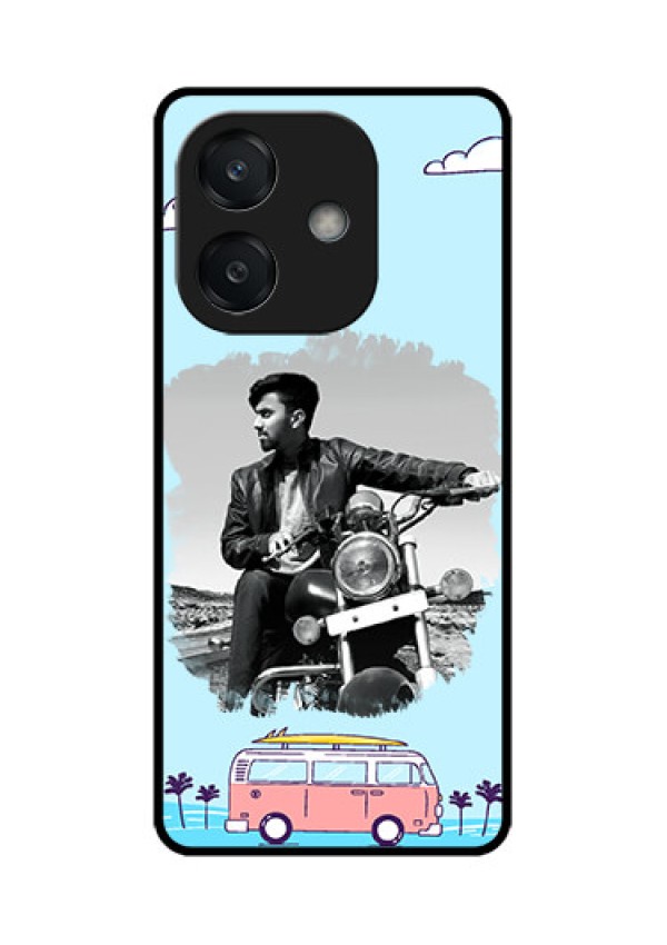 Oppo A3X 4G Custom Glass Phone CaseTravel and Adventure Design