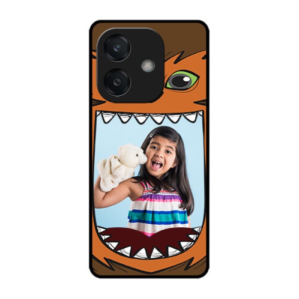 Oppo A3X 4G Custom Glass Phone CaseOwl Monster Back Case Design Oppo A3X 4G Custom Glass Phone CaseOwl Monster Back Case Design
