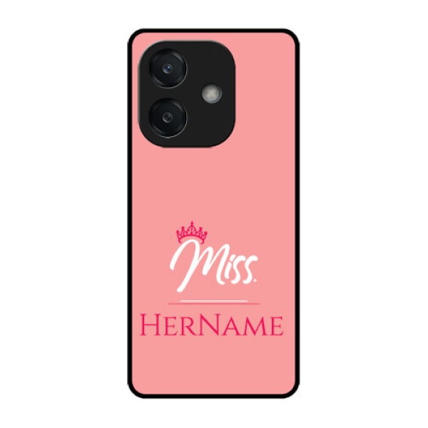Oppo A3X 4G Custom Glass Phone CaseMrs With Name Design