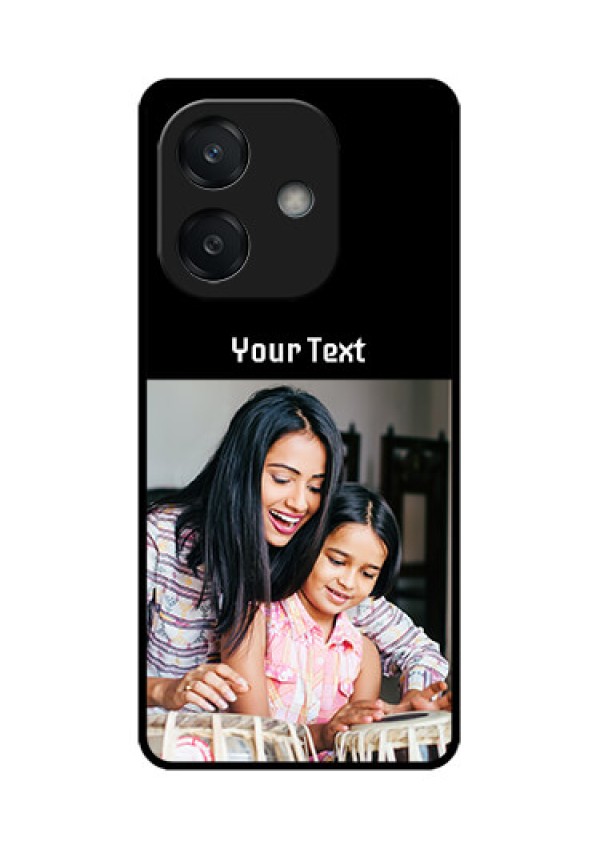 Oppo A3X 4G Custom Glass Phone CasePhoto With Name Design