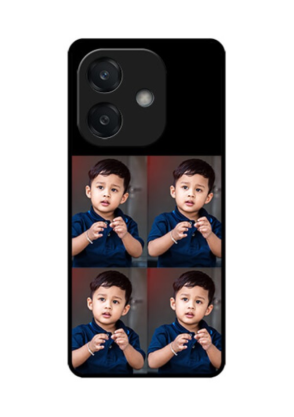 Oppo A3X 4G Custom Glass Phone Case4 Image Holder Design