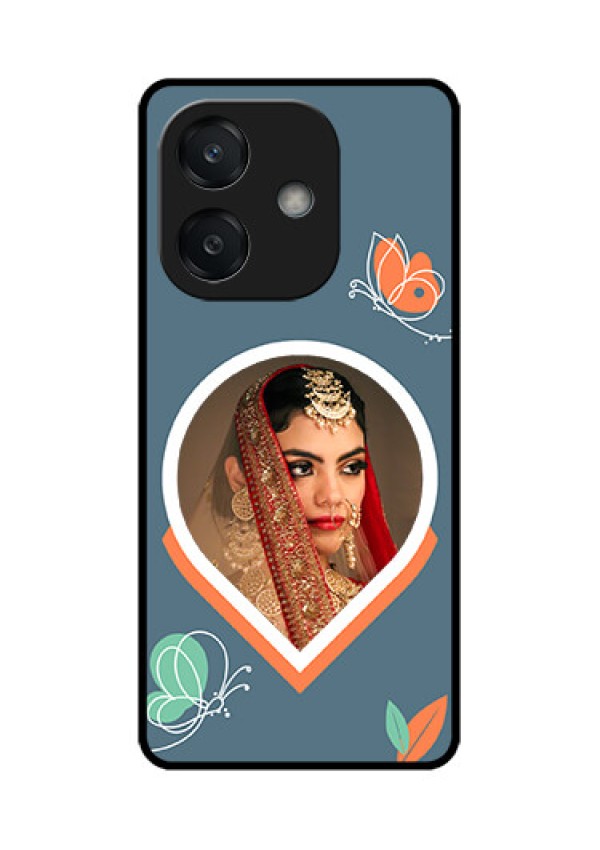 Oppo A3X 4G Custom Glass Phone CaseDroplet Butterflies Design