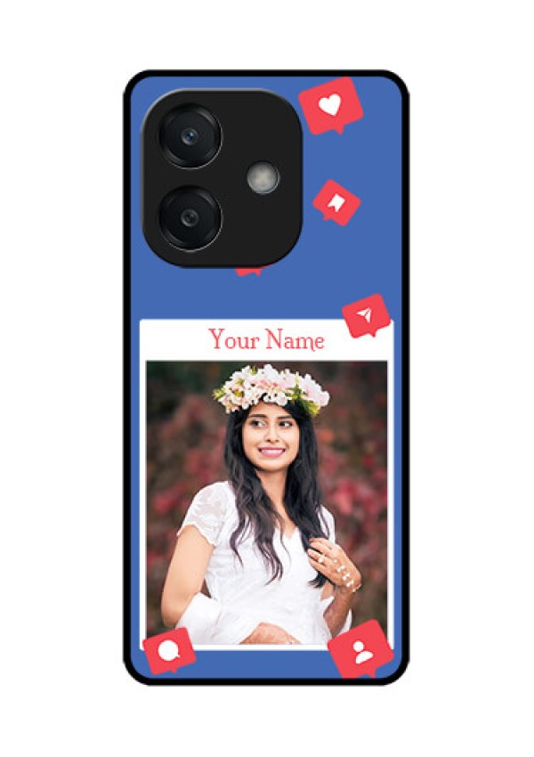 Oppo A3X 4G Custom Glass Phone CaseLike Share And Comment Design