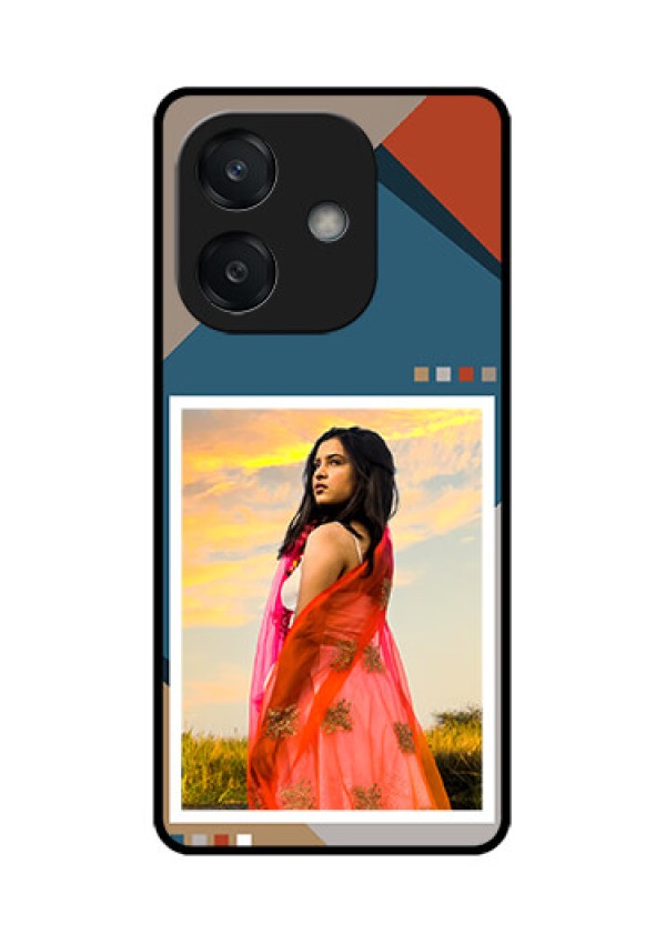 Oppo A3X 4G Custom Glass Phone CaseRetro Color Pallet Design