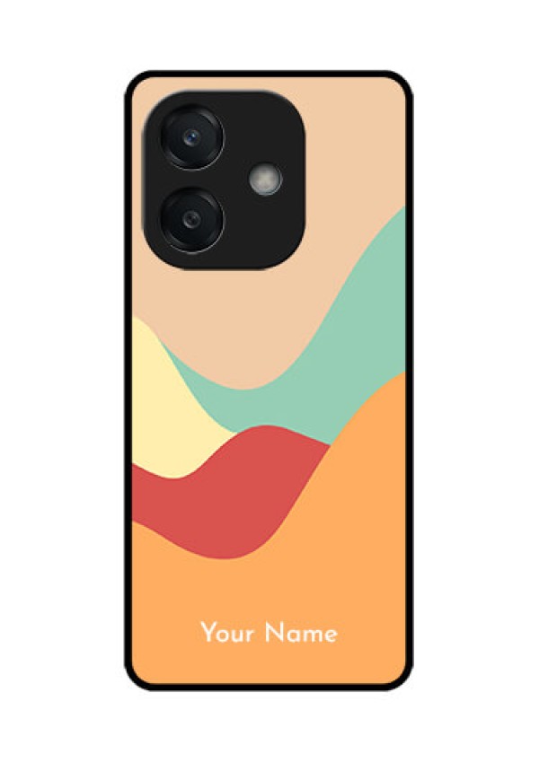 Oppo A3X 4G Custom Glass Phone CaseOcean Waves Multi - Colour Design