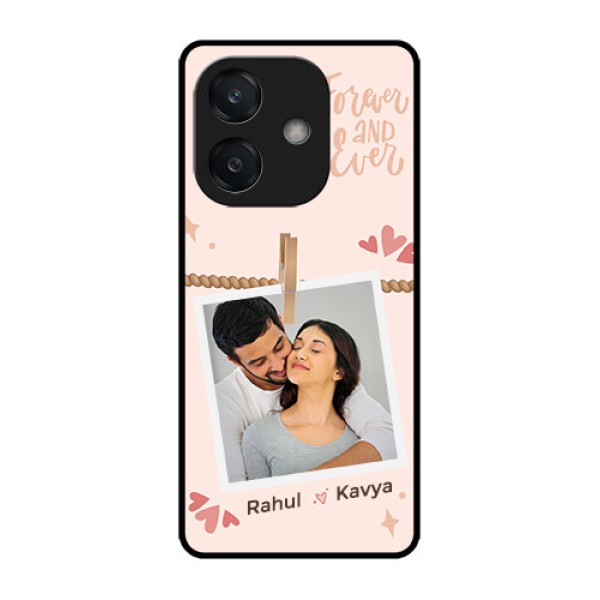 Oppo A3X 4G Custom Glass Phone CaseForever And Ever Love Design Oppo A3X 4G Custom Glass Phone CaseForever And Ever Love Design