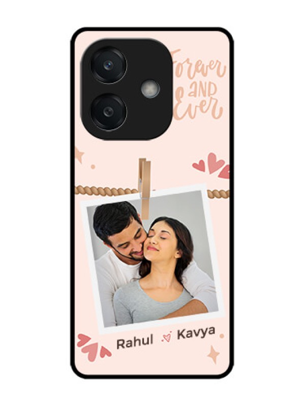 Custom Oppo A3X 4G Custom Glass Phone CaseForever And Ever Love Design