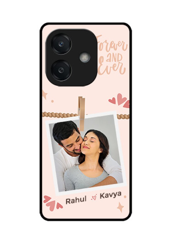 Oppo A3X 4G Custom Glass Phone CaseForever And Ever Love Design