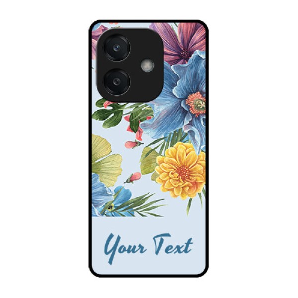Oppo A3X 4G Custom Glass Phone CaseStunning Watercolored Flowers Painting Design