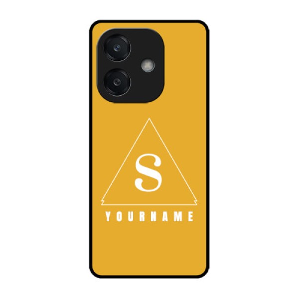 Oppo A3X 4G Custom Glass Phone CaseSimple Triangle Design Oppo A3X 4G Custom Glass Phone CaseSimple Triangle Design