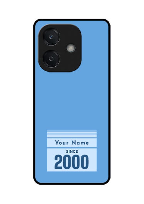 Oppo A3X 4G Custom Glass Phone CaseCustom Year Of Birth Design