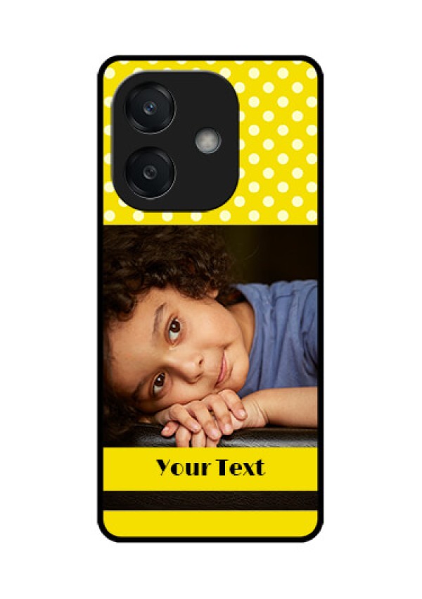 Oppo A3X 5G Custom Glass Phone CaseBright Yellow Case Design