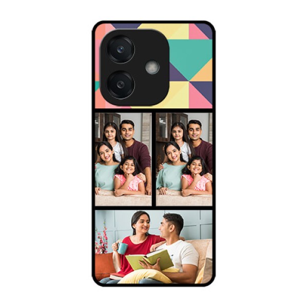 Oppo A3X 5G Custom Glass Phone CaseBulk Pic Upload Design