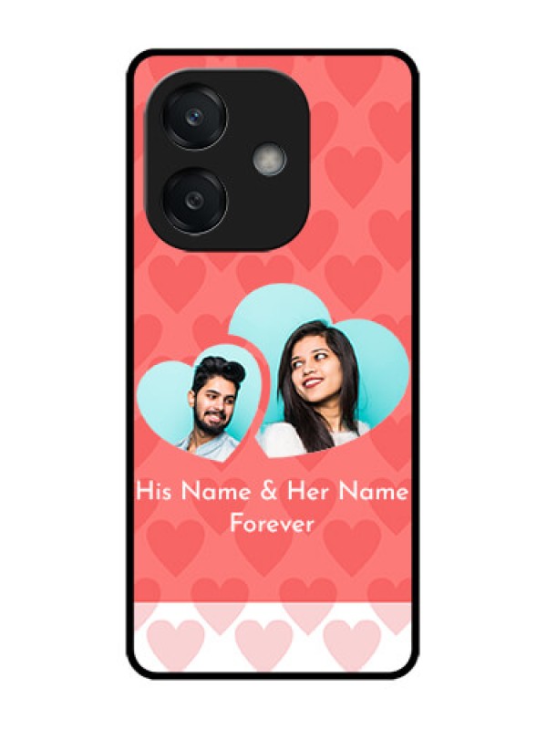 Custom Oppo A3X 5G Custom Glass Phone CaseCouple Pic Upload Design