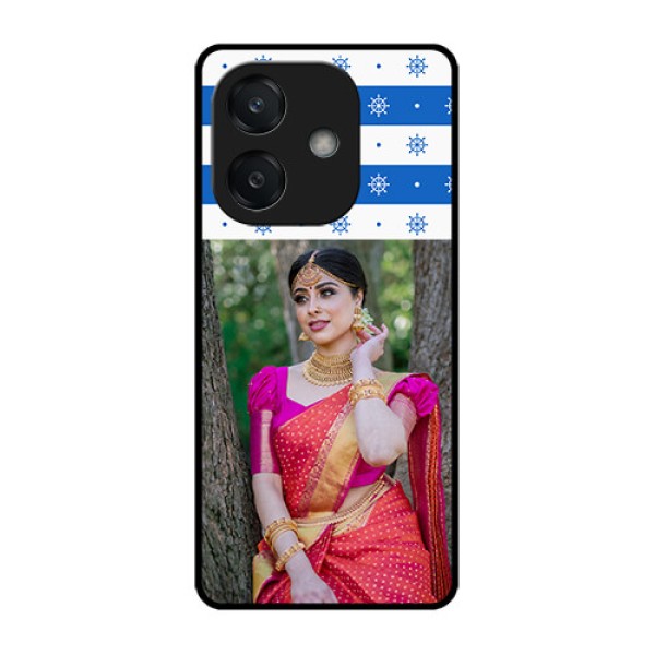Oppo A3X 5G Custom Glass Phone CaseSnow Pattern Design