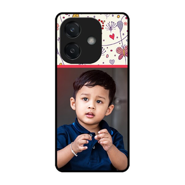 Oppo A3X 5G Custom Glass Phone CasePremium Floral Design