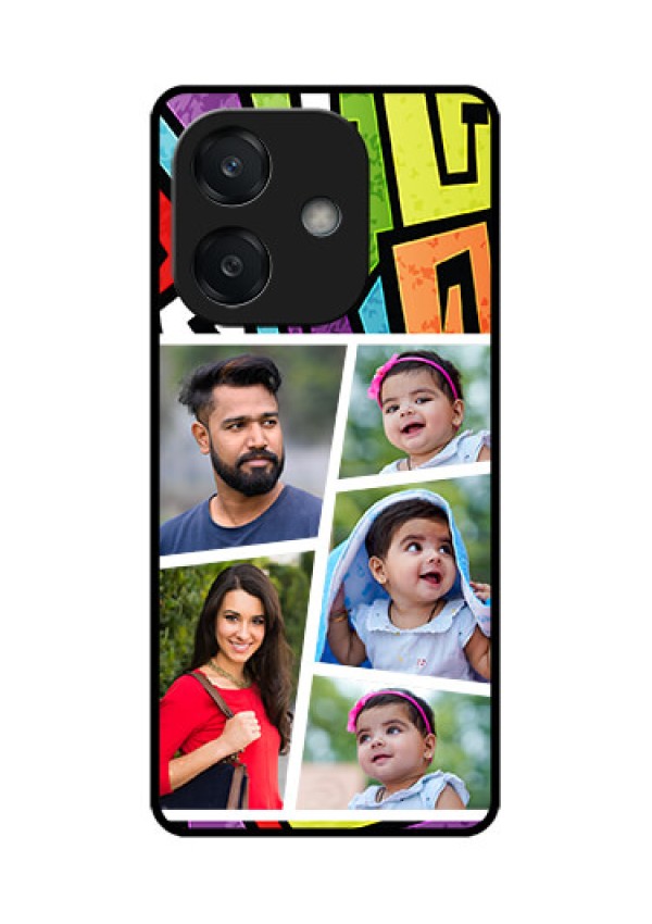Oppo A3X 5G Custom Glass Phone CaseGraffiti Pattern Design