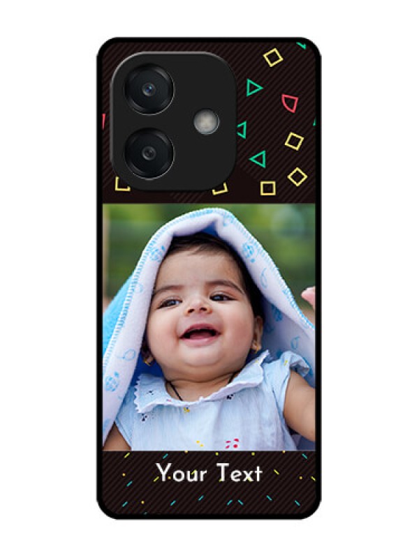 Custom Oppo A3X 5G Custom Glass Phone CaseWith Confetti Birthday Design