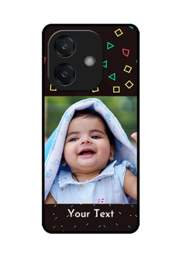 Oppo A3X 5G Custom Glass Phone CaseWith Confetti Birthday Design