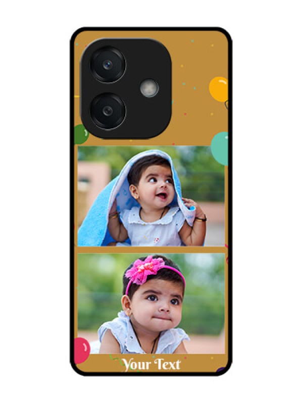 Custom Oppo A3X 5G Custom Glass Phone CaseImage Holder With Birthday Celebrations Design