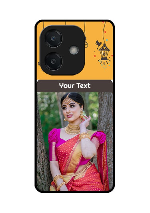 Oppo A3X 5G Custom Glass Phone CaseWith Family Picture And Icons